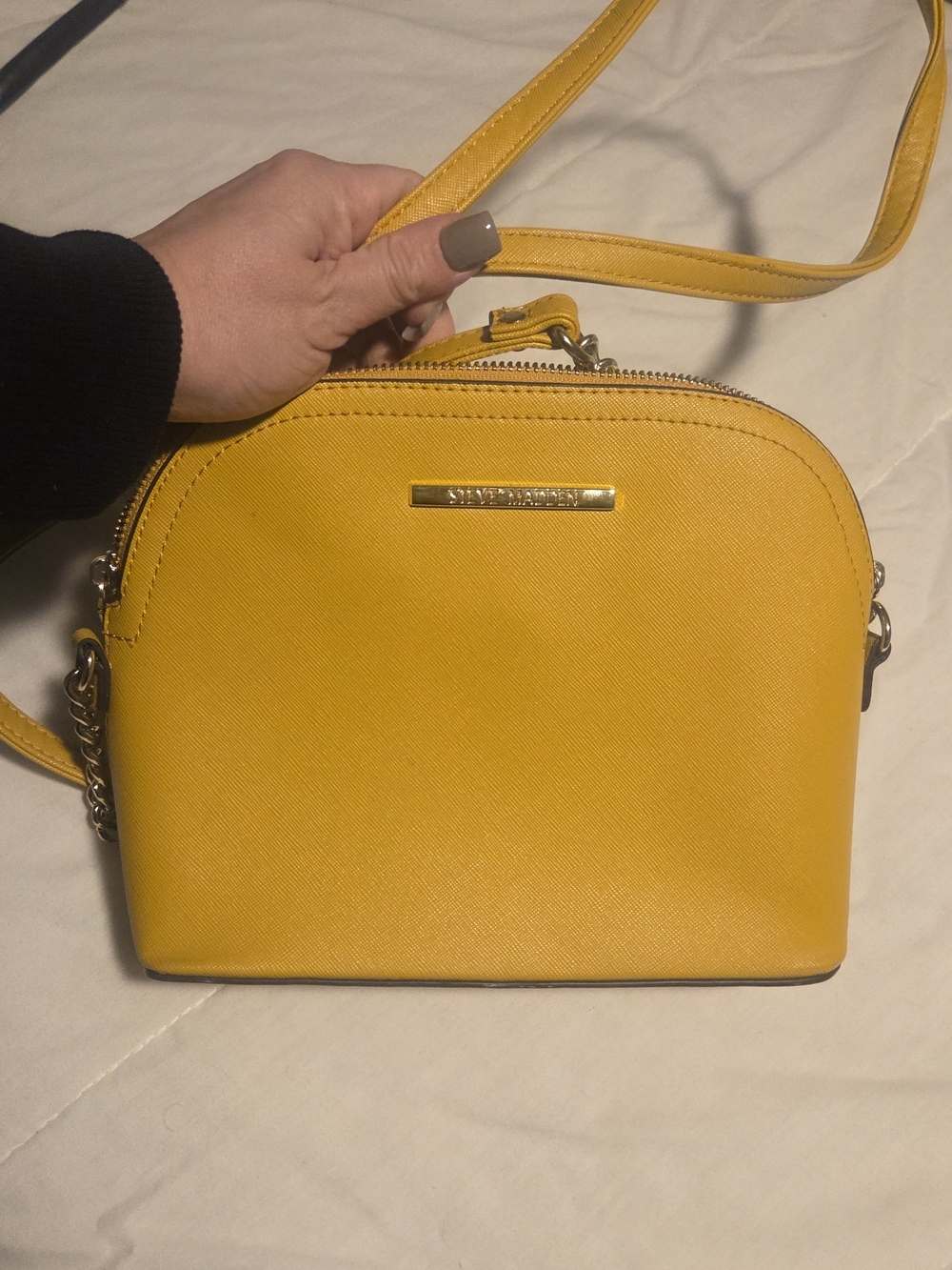 Yellow Crossbody Bag by Steve Madden - Compact Dome Satchel
